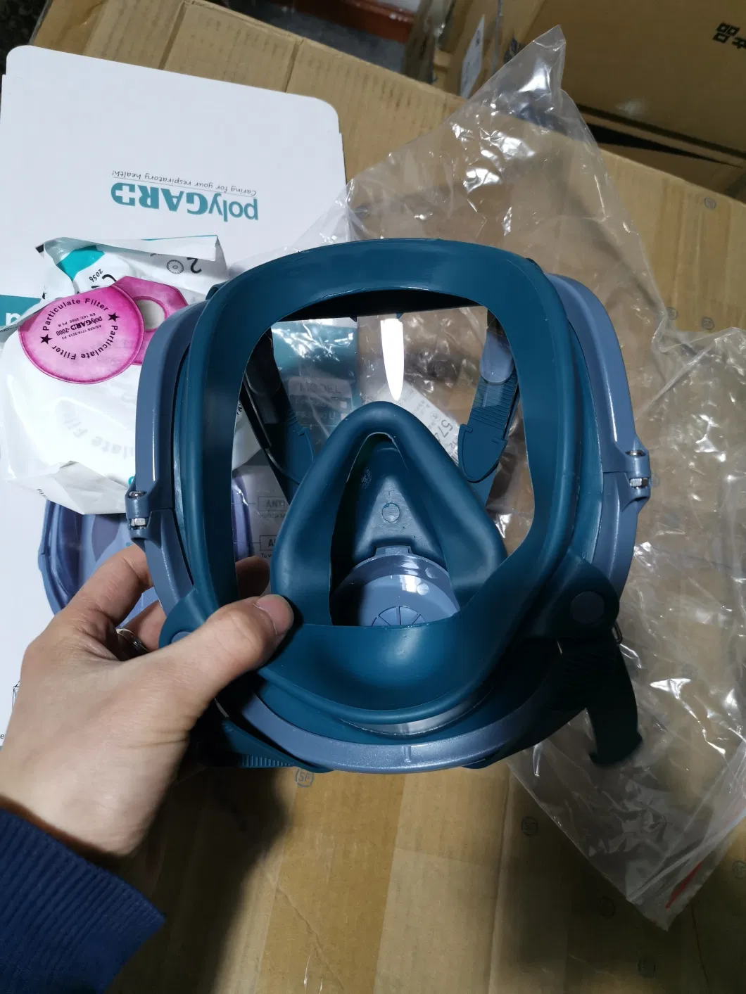 CE En136: 1998 Full Face Respirator Mask with P3 Filters Gas Masks